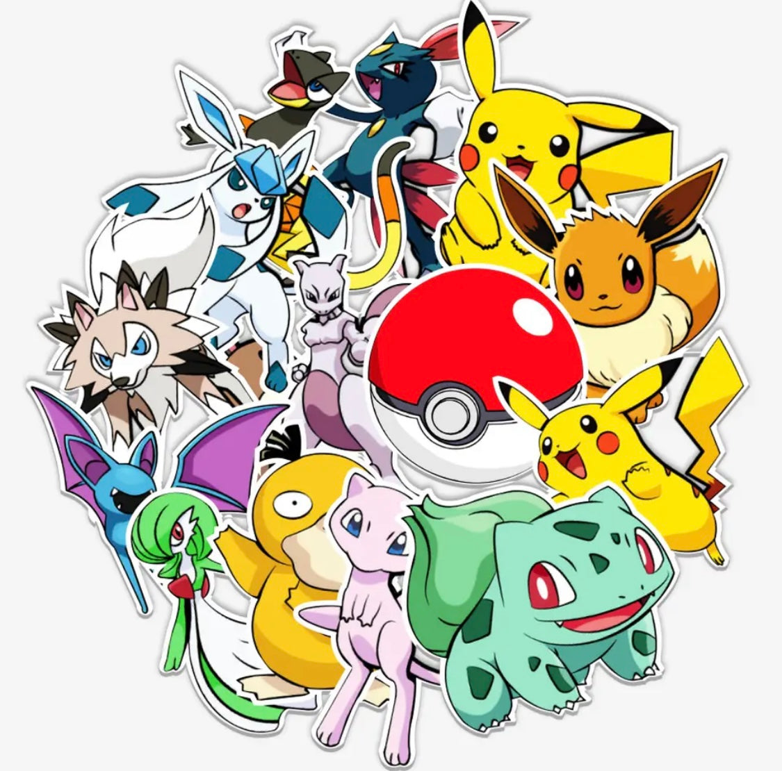 POKEMON STICKERS WATERPROOF 50pcs