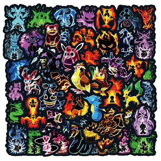 POKEMON NEON LIGHT STICKERS