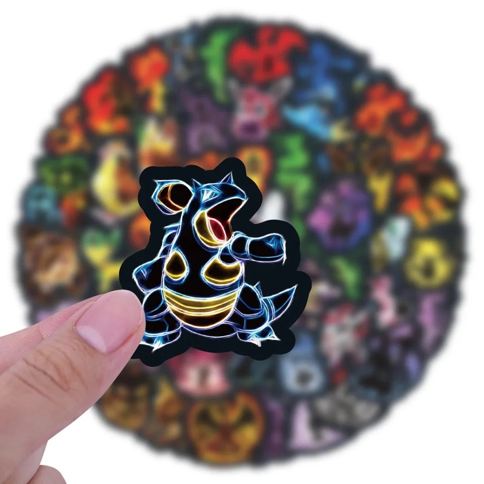 POKEMON NEON LIGHT STICKERS