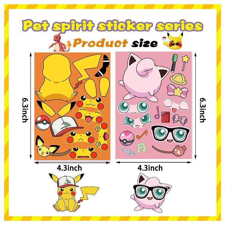 DIY PUZZLE STICKER POKEMON