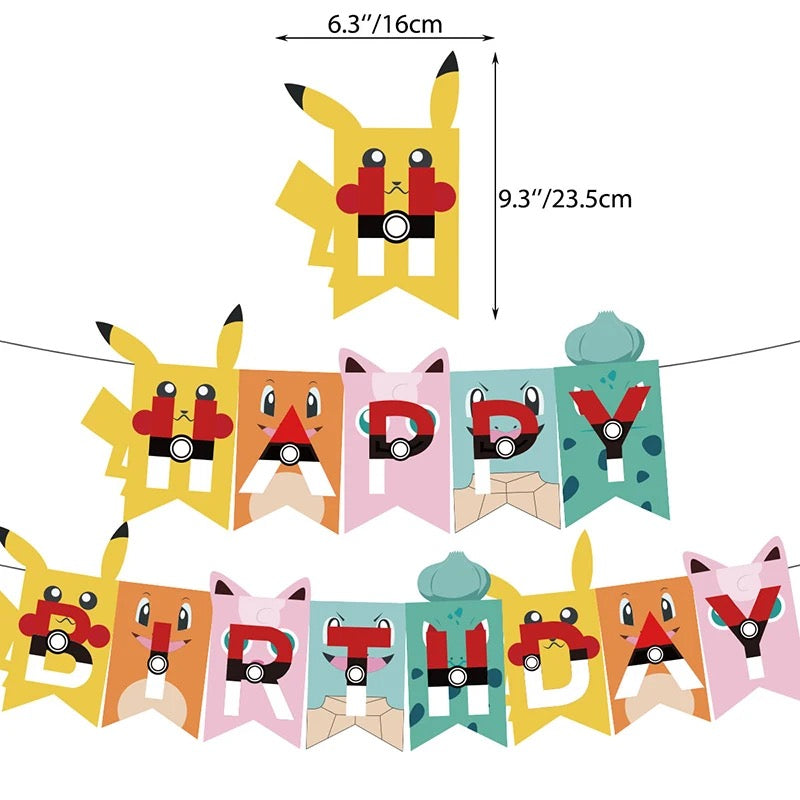 Pokemon Birthday Party Decoration